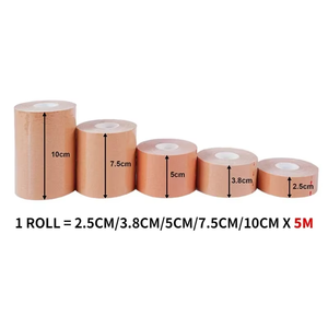 Bande de kinésiologie sportive élastique 2,5-10 cm pour soulagement des douleurs musculaires et des tensions au genou, autocollants de récupération athlétique, bandage de fitness - Product Image 4