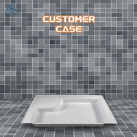 Plateau de douche en acrylique moderne et luxueux pour camping-car, caravane et fourgon aménagé