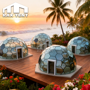 Kits de Casa de cúpula de vidrio geodésico RAXTENT 7M <span class=keywords><strong>para</strong></span> Glamping fuera de la red Airbnb Hotel - Product Image 5