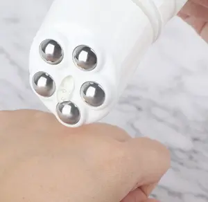 Bola de rolo macia para massagem, aplicador de massagem em 5 pacotes de tubo plástico com rolo de liga