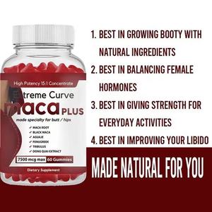 Üretici maca artı sakızlı popo kaldırma popo uyluk kalça sıkılaştırıcı büyütme eğrileri kalça bbl gummies şeker - Product Image 3