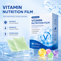 Bandes de vitamine D à dissolution orale format poche, complément bien-être à base de plantes pour adultes, sans eau nécessaire, étiquette privée personnalisée