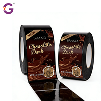 Autocollants en vinyle personnalisés écologiques, imperméables et résistants à l'huile, en rouleaux, pour bouteilles de chocolat, d'huile d'olive, étiquettes d'emballage pour aliments en conserve