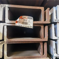Norme EN S275 S355 section de poutre en U/UPE UPN PFC poutres en fer laminées à chaud u canal en acier