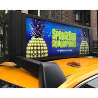 Panneau LED haute définition P2.5 Affichage LED de toit de taxi double face Écran LED de publicité extérieure étanche pour toit de voiture IP65