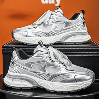 Chaussures de sport pour hommes d'extérieur, respirantes en maille, style chunky, sneakers décontractées, mocassins amortissants, chaussures de marche