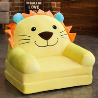 Fauteuil enfant pliable 3 couches en peluche, design animal, mini-canapé paresseux pour enfants, jouet de dessin animé, vente chaude