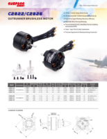 SURPASS HOBBY 2208(2826) moteur sans balais 1000KV 1350KV 1900KV pour RC 100g-350g avion planeur à voilure fixe avion quadrirotor