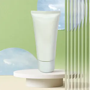 Susu putih tabung bulat PE/PP kosmetik plastik kemasan tabung emulsi isolasi tabir surya kemasan selang