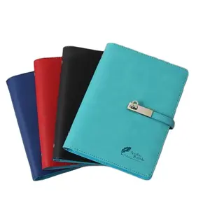 พรีเมี่ยม B5 Thermo PU Hard ฝาครอบเกลียวที่กำหนดเอง Ringbinder Notepad โน้ตบุ๊คล็อค