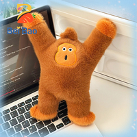Peluche singe à longs bras, gorille rouge mignon et doux, vente directe usine, cadeaux de décoration