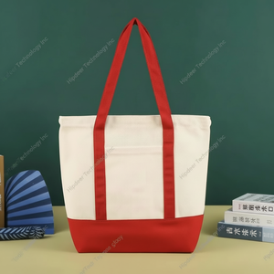 Venta al por mayor mejor precio ecológico reutilizable hermosa bolsa de compras bolsa de algodón bolsa de compras de lona playa con logotipo impreso - Product Image 1