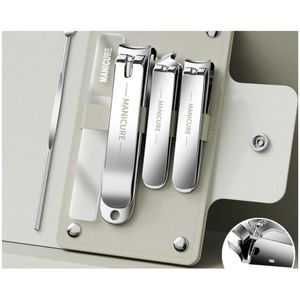Set di Pedicure per Manicure 5 pezzi strumento professionale per la cura delle unghie Set di strumenti di bellezza per il trucco Kit tagliaunghie in acciaio inossidabile - Product Image 2