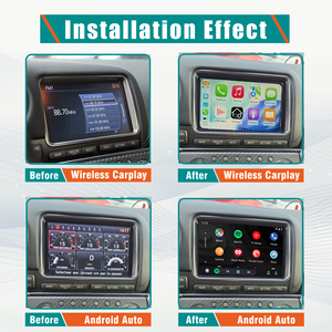 Interface multimédia intelligente sans fil <span class=keywords><strong>Apple</strong></span> CarPlay et Android Auto pour GTR R35 2010-2019, autoradio, lecteur, navigation, tableau de bord, 1 an - Product Image 4