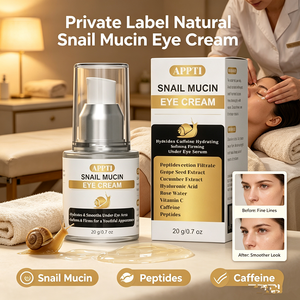 Crème hydratante <span class=keywords><strong>contour</strong></span> <span class=keywords><strong>des</strong></span> <span class=keywords><strong>yeux</strong></span> à la mucine d'escargot, caféine et eau de rose, apaisante et raffermissante, gel personnalisé pour le <span class=keywords><strong>contour</strong></span> <span class=keywords><strong>des</strong></span> <span class=keywords><strong>yeux</strong></span>, marque privée - Product Image 1