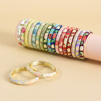 Bracelet CICILY de style chinois, bleu Jingtai noble, large fleur de pivoine, plaqué or 18 carats, alliage de zinc, cadeau pour femme