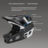 Casque de vélo tout-terrain pour la compétition de descente, nouveau modèle transfrontalier, pour adultes, avec coque en polycarbonate certifiée CE
