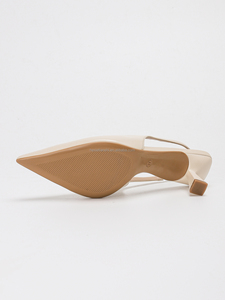 Escarpins Simples et Élégants à Bout Pointu, Sandales Compensées Mates, Rehaussant la Silhouette pour <span class=keywords><strong>Femme</strong></span> - Product Image 4