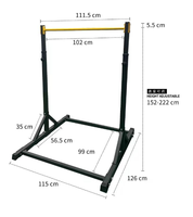 Barre de traction debout, station de traction, barre de traction portative de support de calisthenics de tour de puissance pour la gymnastique à la maison, tour de traction 330LBS