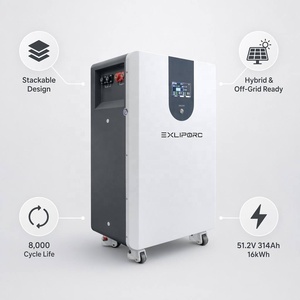 Batería Apilable de 16 kWh, 51.2 V, 314 Ah, LiFePO4, de Pie, para Almacenamiento de Energía Solar Híbrida Fuera de la Red, con 8000 Ciclos de Vida Útil - Product Image 1