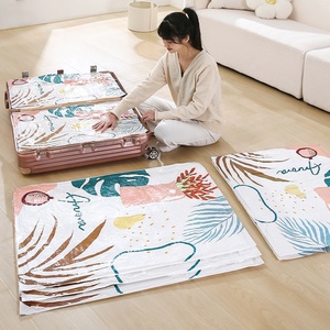 Ropa de viaje Embalaje al vacío Ahorro de espacio Almacenamiento Bolsas selladas al vacío para ropa Fuerte ahorro de espacio Bolsa de almacenamiento al vacío - Product Image 4