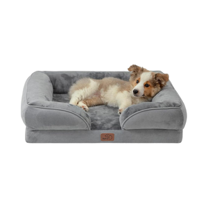Bedsure <span class=keywords><strong>Cama</strong></span> Ortopédica para Perros Medianos-Ecológico 100% Poliéster Sofá <span class=keywords><strong>Cama</strong></span> Impermeable Extraíble Lavable Cubierta Antideslizante - Product Image 1