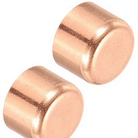 Bouchon d'extrémité de tuyau en cuivre ID, filetage NPT, tête hexagonale, raccord à souder, plomberie, CVC, climatisation