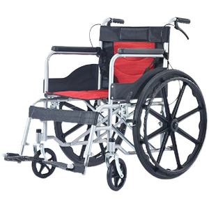 Sillas De Ruedas Orthopedic Basic Folding Wheelchair For Sale Cheapest Standard folding Manual Steel Wheelchair - Product Image 5