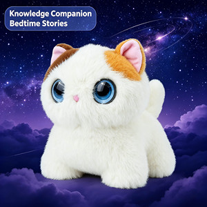 ของเล่นตุ๊กตาหรูหราแบบขายส่ง เป็นมิตรกับสิ่งแวดล้อม แบบอินเทอร์แอคทีฟ หน่วยความจำยาวนาน รองรับ 66 ภาษา รุ่น 2.4G WiFi สำหรับชุดของขวัญวันเกิด แบบกำหนดเองได้ - Product Image 1