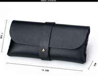 Étui souple en cuir PU pour lunettes, boîte d'emballage simple pour lunettes de soleil, étui de rangement coloré pour lunettes