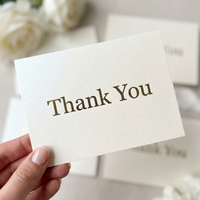 Carte de remerciement minimaliste nacrée avec insert imprimé personnalisé pour boîte cadeau et emballage de boutique pour petites entreprises