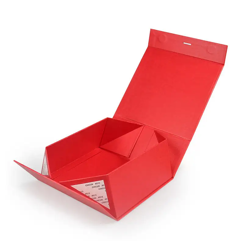 Fabricação de caixa de papel dobrável com fita para vendas diretas de luxo com logotipo personalizado preço competitivo