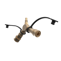 Adaptateur de raccord rapide en Y pour propane 1/4'' pour camping-car, pour raccorder le tuyau de propane à un barbecue de table de camping-car