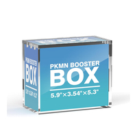 Boîtier de protection en acrylique découpé sur mesure pour boosters TCG ETB, moderne et écologique, pour boîte de rangement