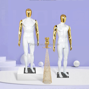 Mannequin <span class=keywords><strong>Homme</strong></span> <span class=keywords><strong>Musclé</strong></span> en Gros Or Argent Noir pour Présentation de Vêtements de Sport - Product Image 5