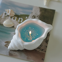 Muschel-Aromatherapie-Kerze Ambiente-Geschenke Gelee-Wachs Duftgeschenke Handgefertigte Kreative Ornamente Muschelförmige Wachskerze
