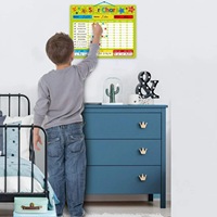 Tableau magnétique interactif personnalisé pour enfants, planificateur de programme de récompenses pour l'autodiscipline, carte de tableau blanc, écriture fluide