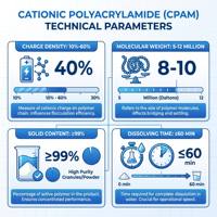 Polymère de traitement de l'eau Polyacrylamide PAM Poudre non ionique Bonne flocculation Sédimentation rapide Prix direct usine