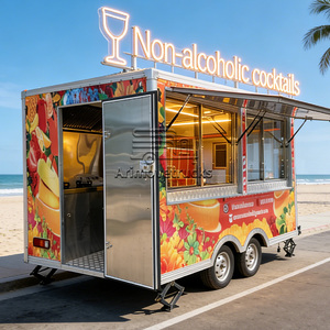 Chariot de nourriture mobile de rue, <span class=keywords><strong>crêpes</strong></span>, smoothies, desserts, pancakes, gaufres, camion de nourriture pour desserts et pâtisseries, chariot de nourriture glacée à vendre - Product Image 3
