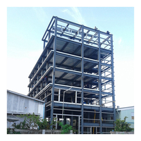 Edificio Moderno de Estructura de Acero Prefabricado de Gran Altura para Granja Caprina y Apartamentos con Tratamiento de Superficie Galvanizado