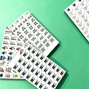 Factory Wholesale Acrylic American Mahjong Set Masters Golf Floral Pattern 160 Polished Mahjong Tiles for Party <b>Entertainment</b> - Product Image 5