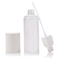 Flacon pulvérisateur vide rechargeable en PET dépoli blanc, avec pompe à fine brume, pour tonique et lotion, 100 ml, pour soins de la peau