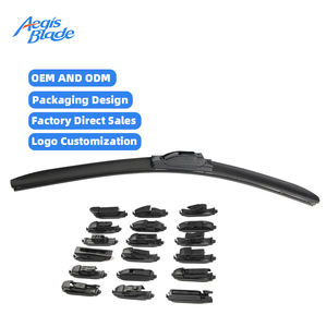 Essuie-glaces universels multifonctionnels en caoutchouc naturel durable, 18 adaptateurs compatibles avec 99% des voitures, 14-28 pouces, silencieux et pratiques - Product Image 1