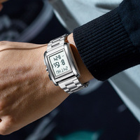 BESTWIN 233 Jam Tangan Pria Tahan Air Tali Analog Display Stop Watch Pria Terlaris Antik Sport Digital Pilihan Grosir