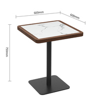 Ensemble table et chaises de salle à manger Dingshuai en métal moderne pour restaurant, restaurant de fondue, mobilier commercial Guangdong, non pliable