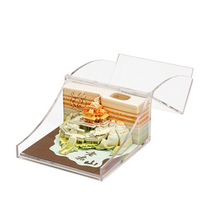 Factory Direct Sale Custom 3D Sticky Note 3d Memo Pad Cute Stationery for Holidays Birthday Gifts