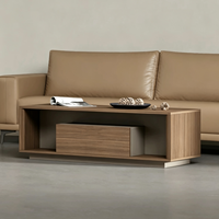Table de réception de bureau écologique de qualité E0, bureau créatif pour la préparation du thé et combinaison de canapé de bureau assorti