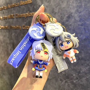 Llavero Creativo de Dibujos Animados con Figura de PVC de Zhongli, Colgante para Bolsa, Impermeable, Keqing, <span class=keywords><strong>Ganyu</strong></span> - Product Image 2