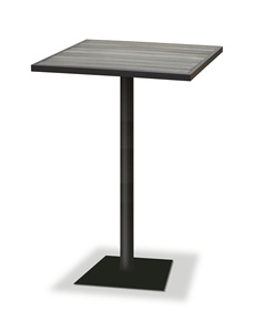 Tavern Terrace Restaurant Outdoor Garden Courtyard Aluminum Frame Combined Furniture <b>Plastic</b> Wood Dining <b>Table</b> - Product Image 3