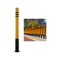 Bollards hydrauliques en acier inoxydable Yizhou pour parking de centre commercial - Anti-collision, hauteur 750 mm, épaisseur 1,5 mm, fixes et détachables